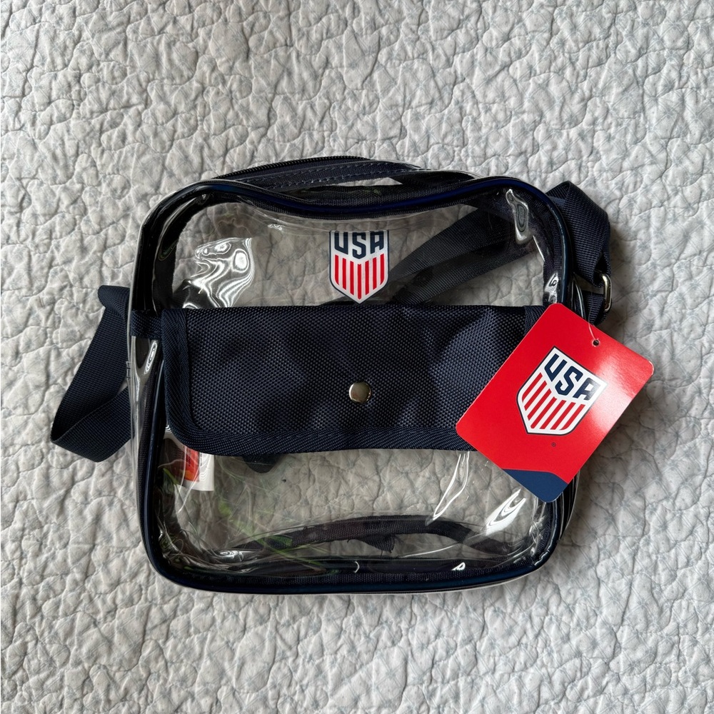 Icon Sports Official Licensed U.S. Soccer Clear Stadium Bag